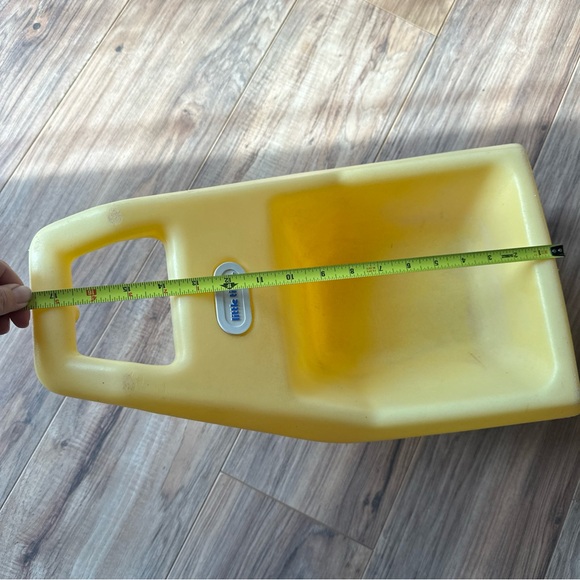 Little Tikes Yellow Trailer Cart Wagon Wheelbarrow Vintage for Green Tractor - Picture 7 of 7